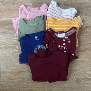 7 piece bundle of size 4 girl long sleeve shirts